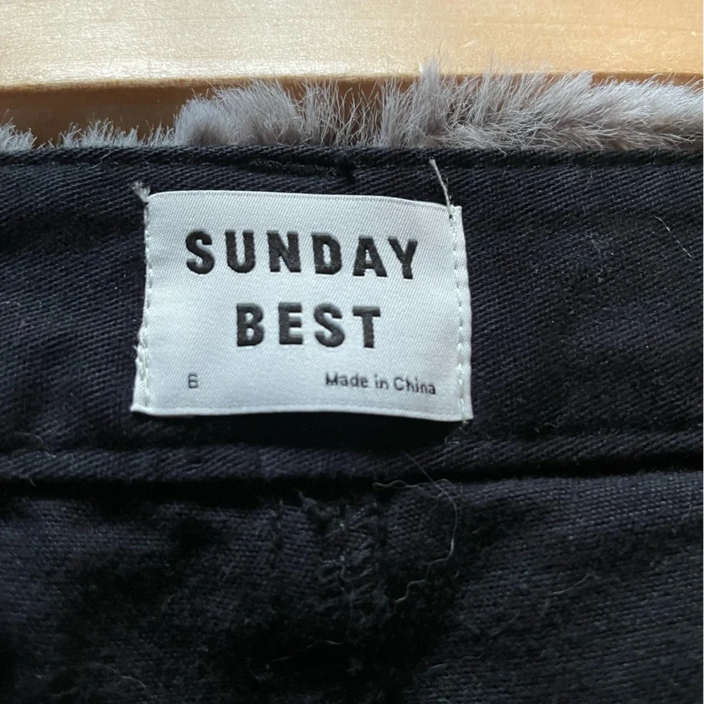 Aritzia Sunday Best Flan Pant Black Size 6 - Picture 2 of 5